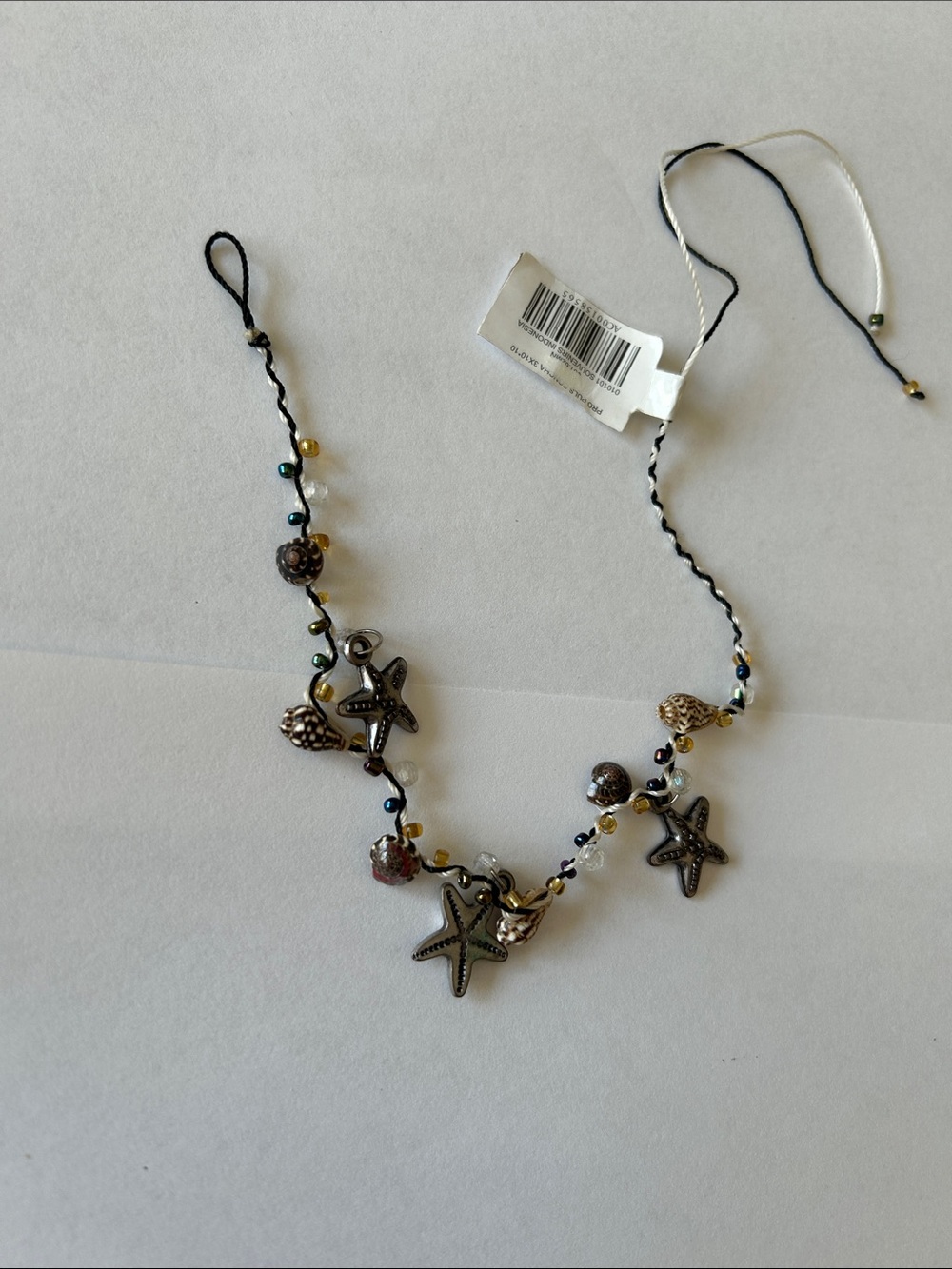 Ankle Bracelet Starfish and Shell Charms